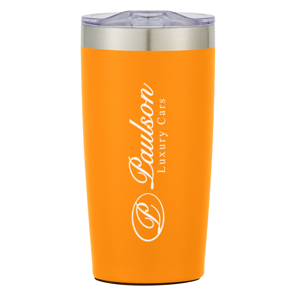 Two-Tone Himalayan Recycled Tumbler, 20 oz - Orange - Silk Screen