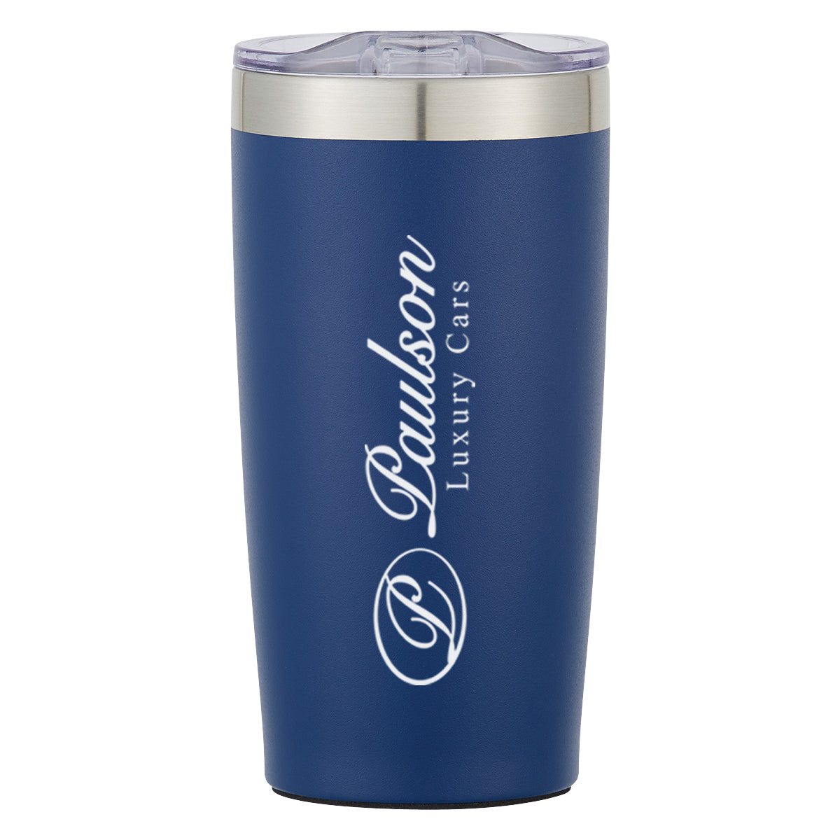 Two-Tone Himalayan Recycled Tumbler, 20 oz - Recycled Navy - Silk Screen