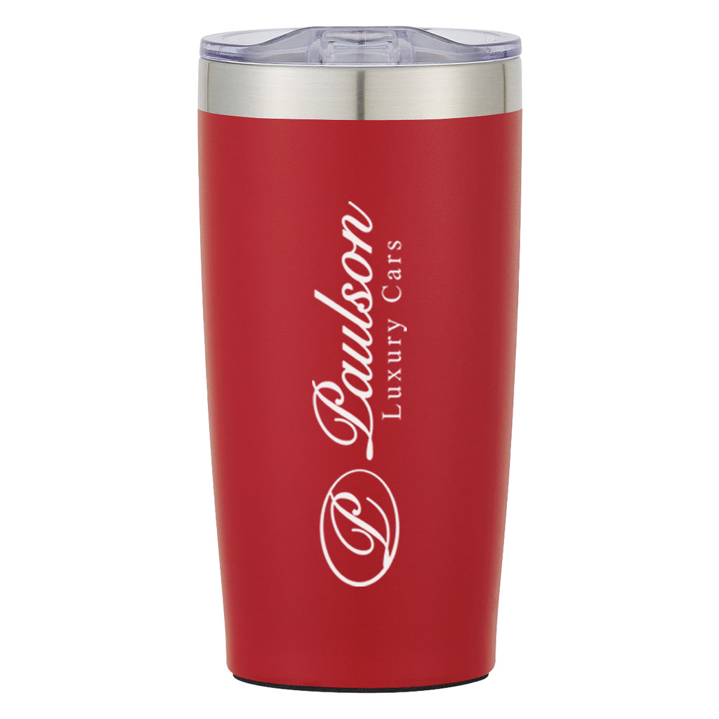 Two-Tone Himalayan Recycled Tumbler, 20 oz - Red - Silk Screen