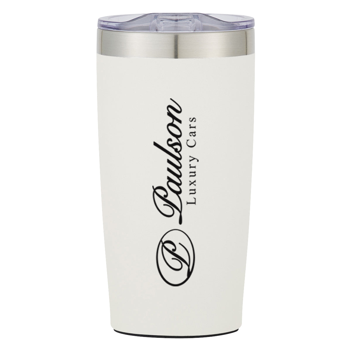 Two-Tone Himalayan Recycled Tumbler, 20 oz - White - Silk Screen