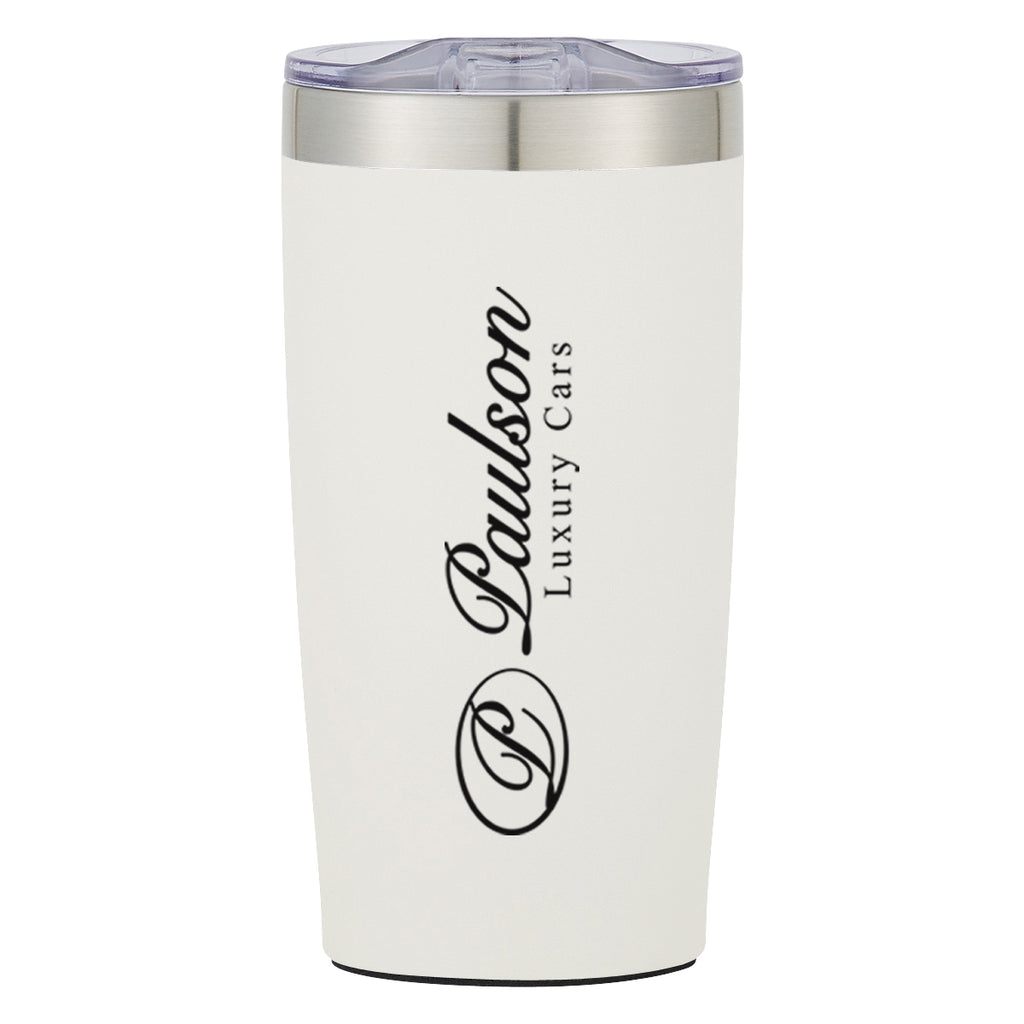 Two-Tone Himalayan Recycled Tumbler, 20 oz - White - Silk Screen