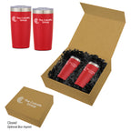 Two-Tone Himalayan Recycled Tumbler Gift Set, 20 oz - Silk Screen