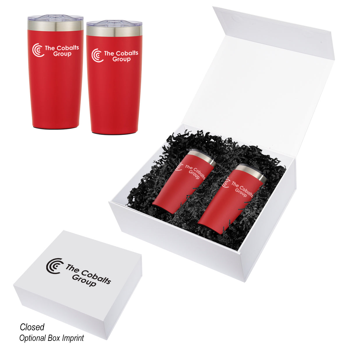 Two-Tone Himalayan Recycled Tumbler Gift Set, 20 oz - Silk Screen