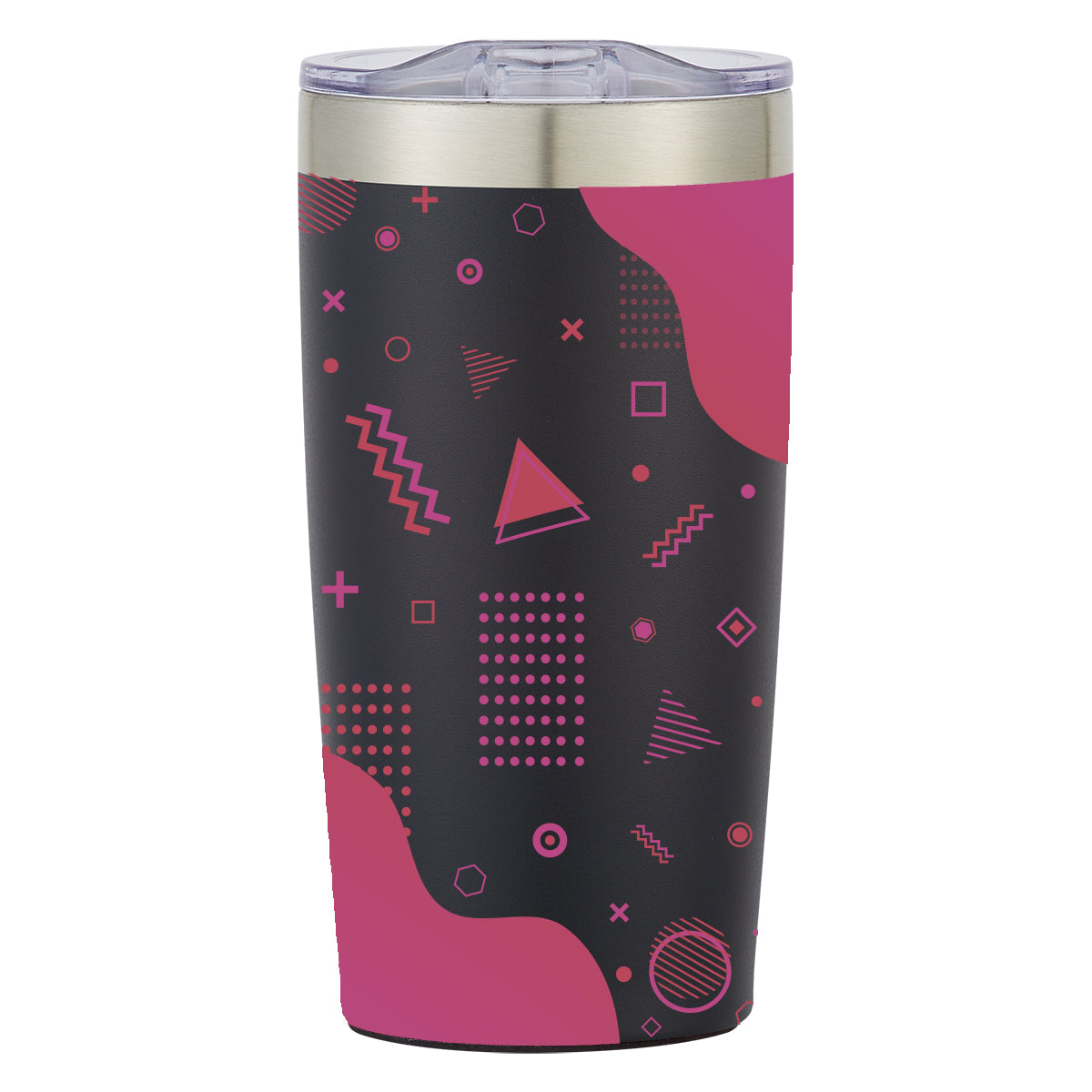Two-Tone Himalayan Recycled Tumbler in Full Color, 20 oz - Black - Megabrite