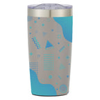 Two-Tone Himalayan Recycled Tumbler in Full Color, 20 oz - Gray - Megabrite
