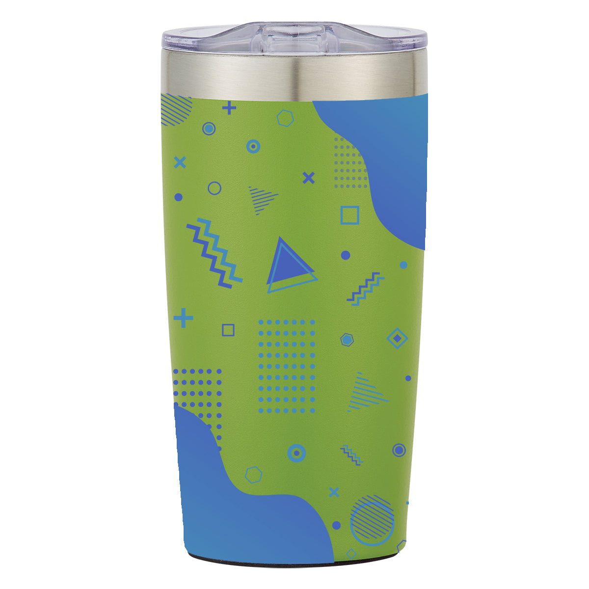 Two-Tone Himalayan Recycled Tumbler in Full Color, 20 oz - Lime Green - Megabrite