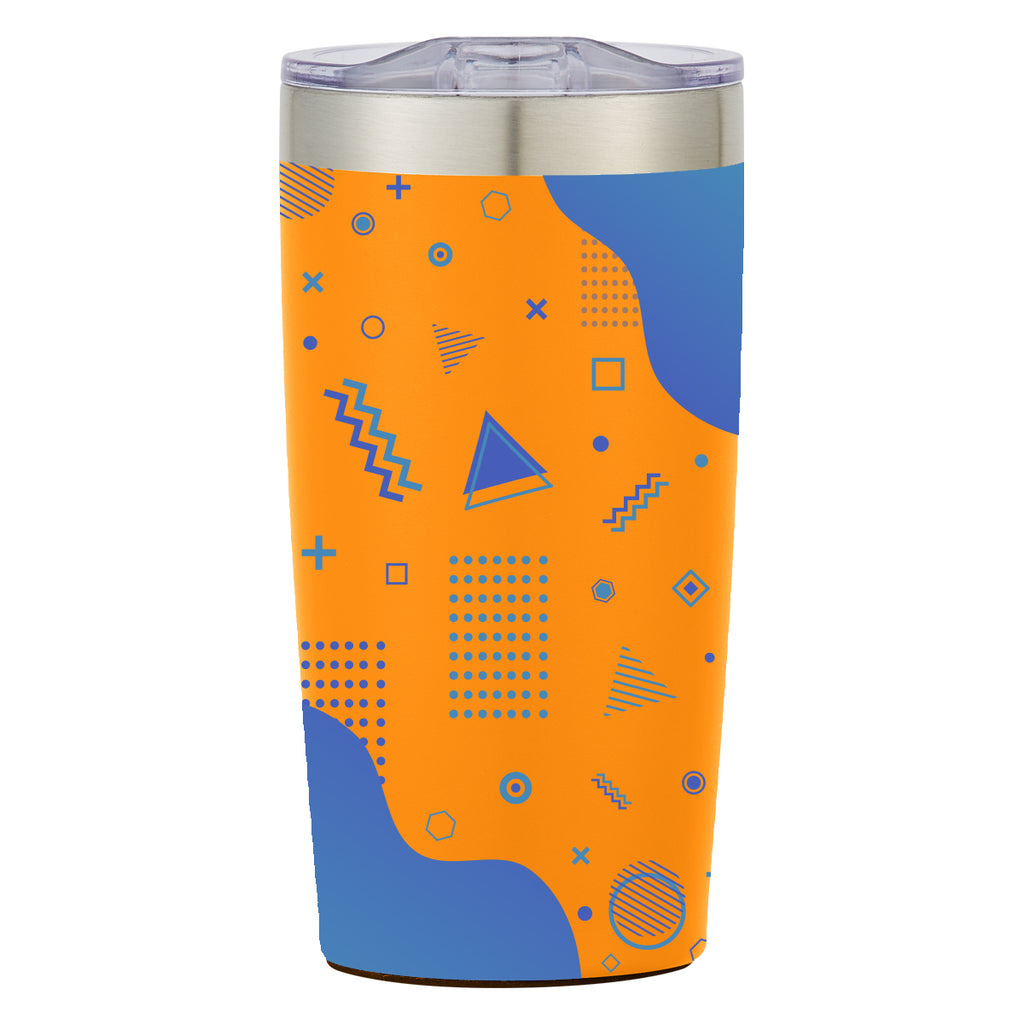 Two-Tone Himalayan Recycled Tumbler in Full Color, 20 oz - Orange - Megabrite