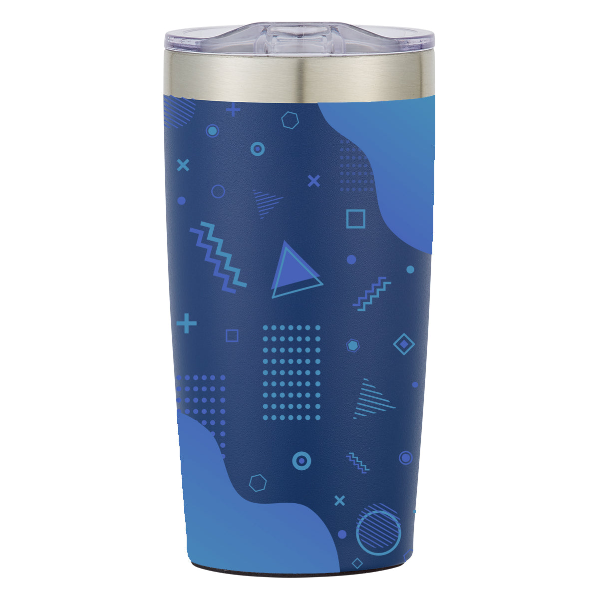 Two-Tone Himalayan Recycled Tumbler in Full Color, 20 oz - Recycled Navy - Megabrite