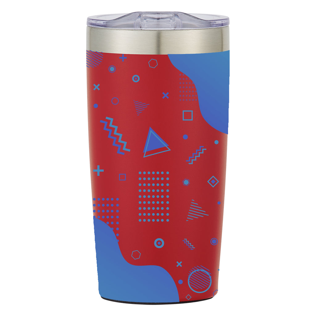 Two-Tone Himalayan Recycled Tumbler in Full Color, 20 oz - Red - Megabrite