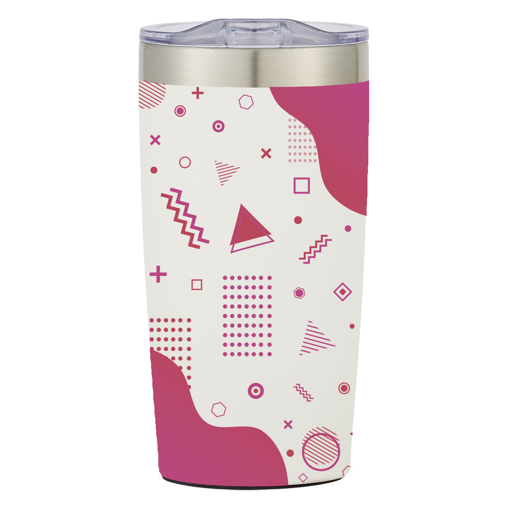 Two-Tone Himalayan Recycled Tumbler in Full Color, 20 oz - White - Megabrite