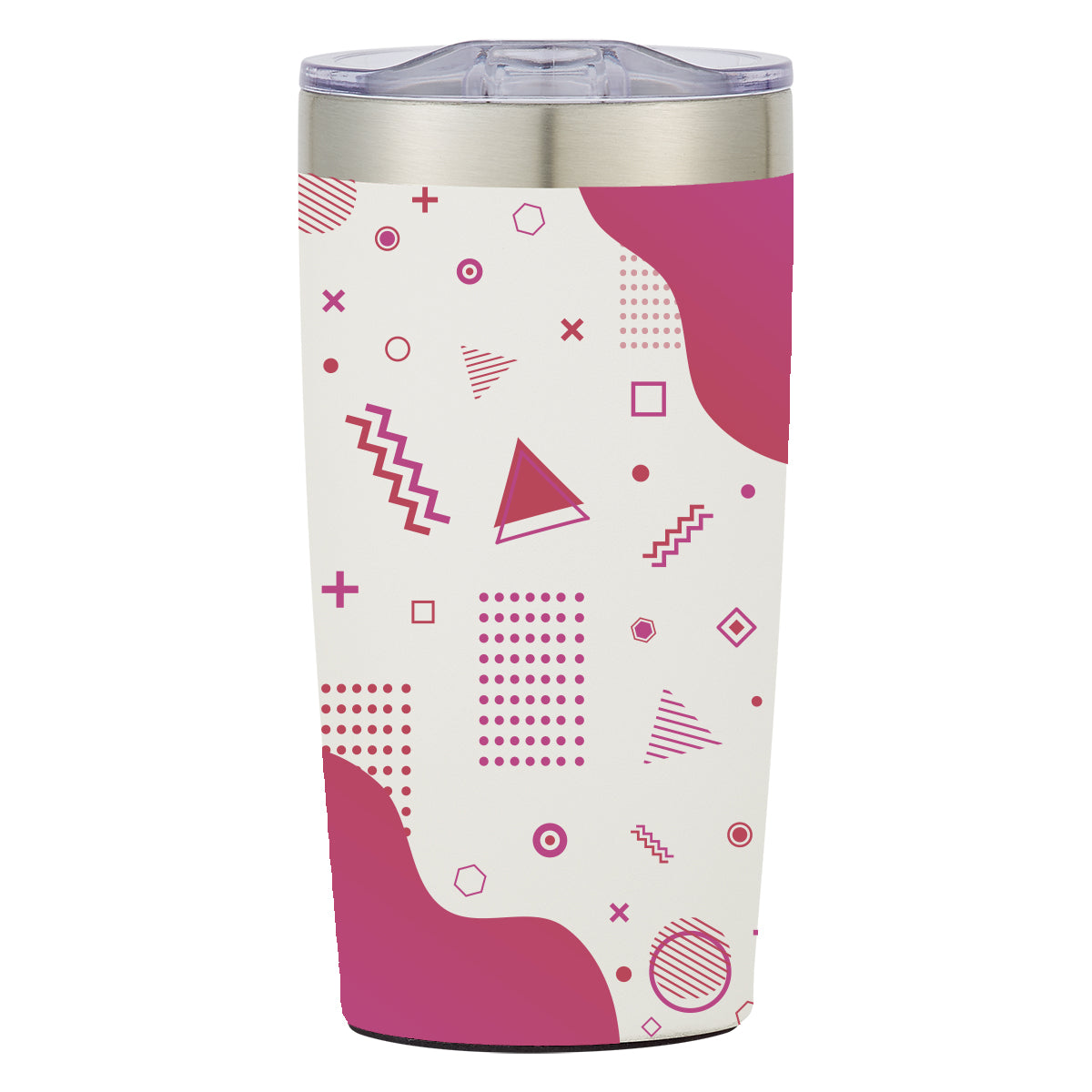 Two-Tone Himalayan Recycled Tumbler in Full Color, 20 oz - White - Megabrite