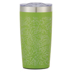 Two-Tone Himalayan Recycled Tumbler, Laser Engraved, 20 oz - Lime Green - Laser