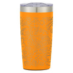 Two-Tone Himalayan Recycled Tumbler, Laser Engraved, 20 oz - Orange - Laser