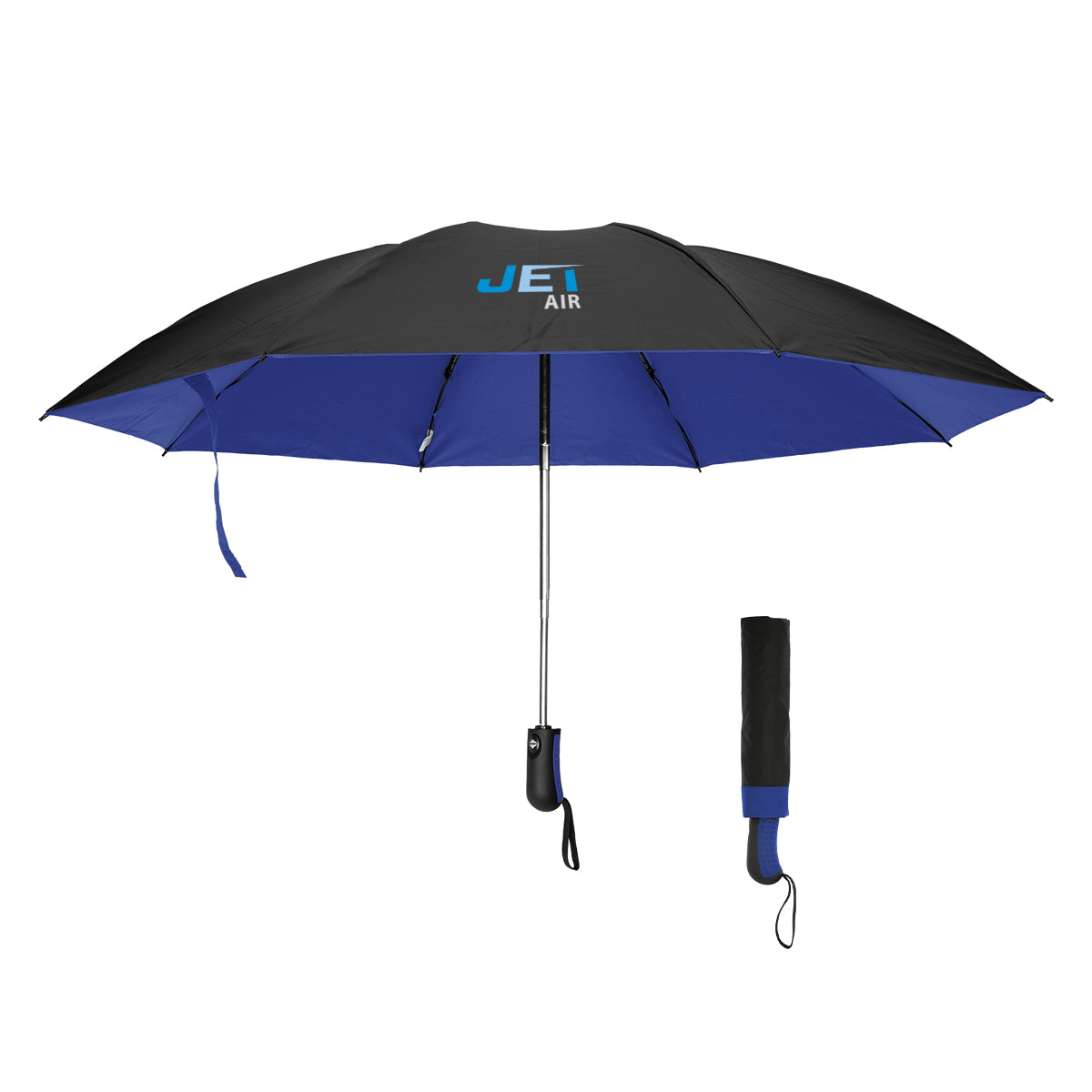 Two-Tone Inversion Umbrella with Recycled Canopy, 46 Inch Arc - Colorbrite