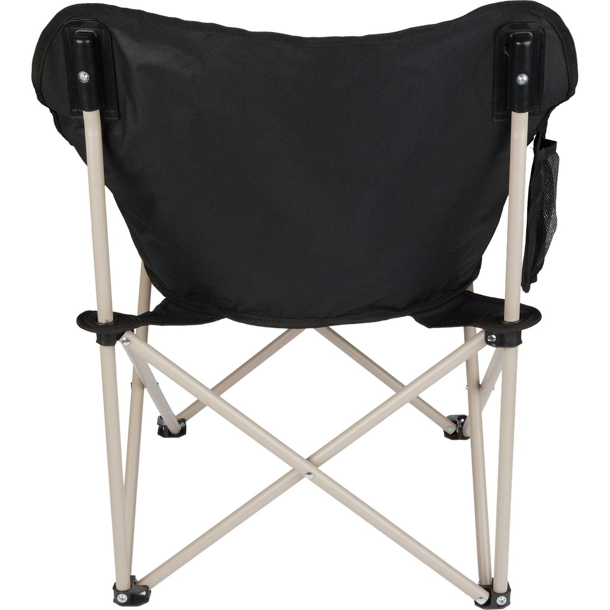 Two Tone Portable Camp Chair, 300 lb Capacity Transfer - Black - Back