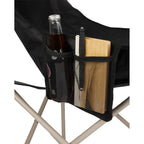 Two Tone Portable Camp Chair, 300 lb Capacity Transfer - Black - Detail