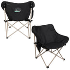 Two Tone Portable Camp Chair, 300 lb Capacity Transfer - Black - Front Default
