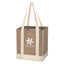 Two-Tone Recycled Shopper Tote Bag, Non-Woven - Silk Screen
