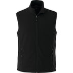 Tyndall Microfleece Vest with Contrast Binding for Men Embroidery - Black - Front Flat