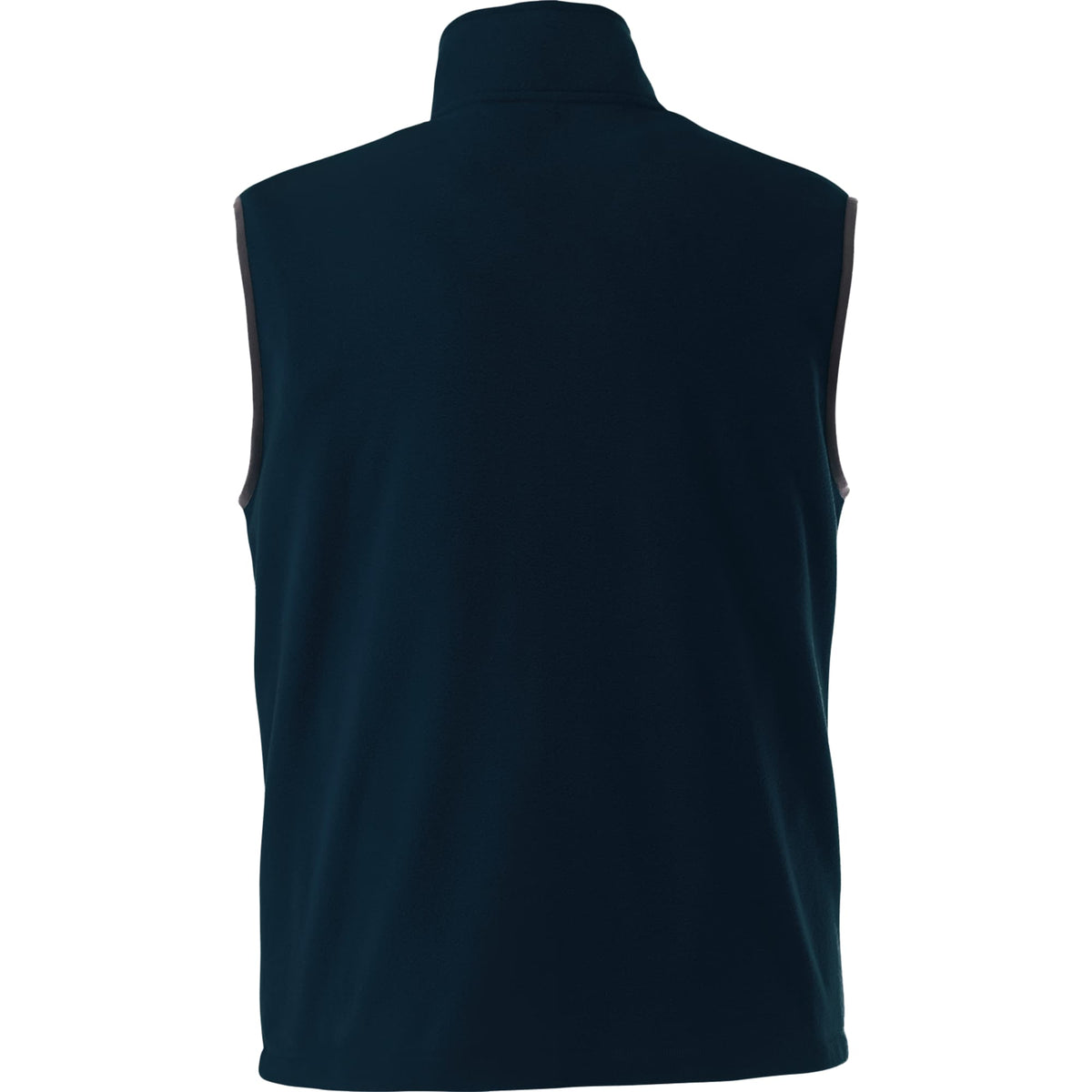 Tyndall Microfleece Vest with Contrast Binding for Men Embroidery - Navy - Back Flat