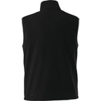 Tyndall Microfleece Vest with Contrast Binding for Men Laser Engraving - Black - Back Flat