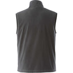 Tyndall Microfleece Vest with Contrast Binding for Men Laser Engraving - Grey Storm - Back Flat