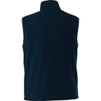 Tyndall Microfleece Vest with Contrast Binding for Men Laser Engraving - Navy - Back Flat