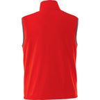 Tyndall Microfleece Vest with Contrast Binding for Men Laser Engraving - Team Red - Back Flat