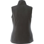 Tyndall Microfleece Vest with Contrast Binding for Women Embroidery - Grey Storm - Back Flat