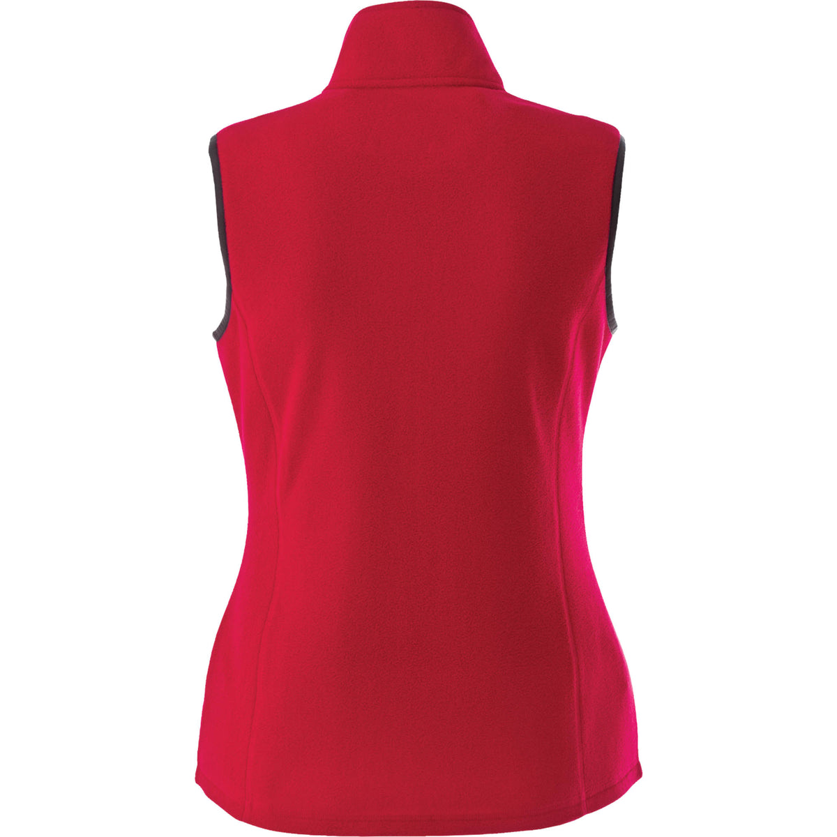 Tyndall Microfleece Vest with Contrast Binding for Women Embroidery - Team Red - Back Flat 2