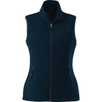 Tyndall Microfleece Vest with Contrast Binding for Women Laser Engraving - Navy - Front Flat