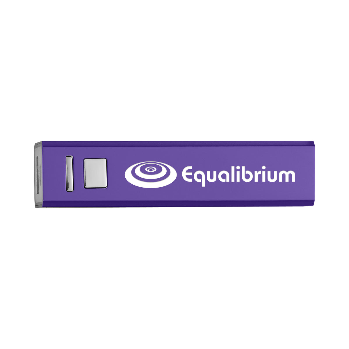 UL Listed On-the-Go Power Bank, 2,200 mAh - Purple - Laser Engraving