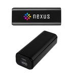 UL Listed Power Bank in Recycled ABS, 5,000 mAh - Black - Full Color