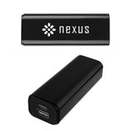 UL Listed Power Bank in Recycled ABS, 5,000 mAh - Black - Silk Screen