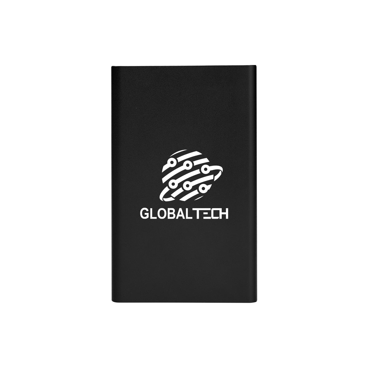 UL Listed Slim Power Bank - Black - Silk Screen