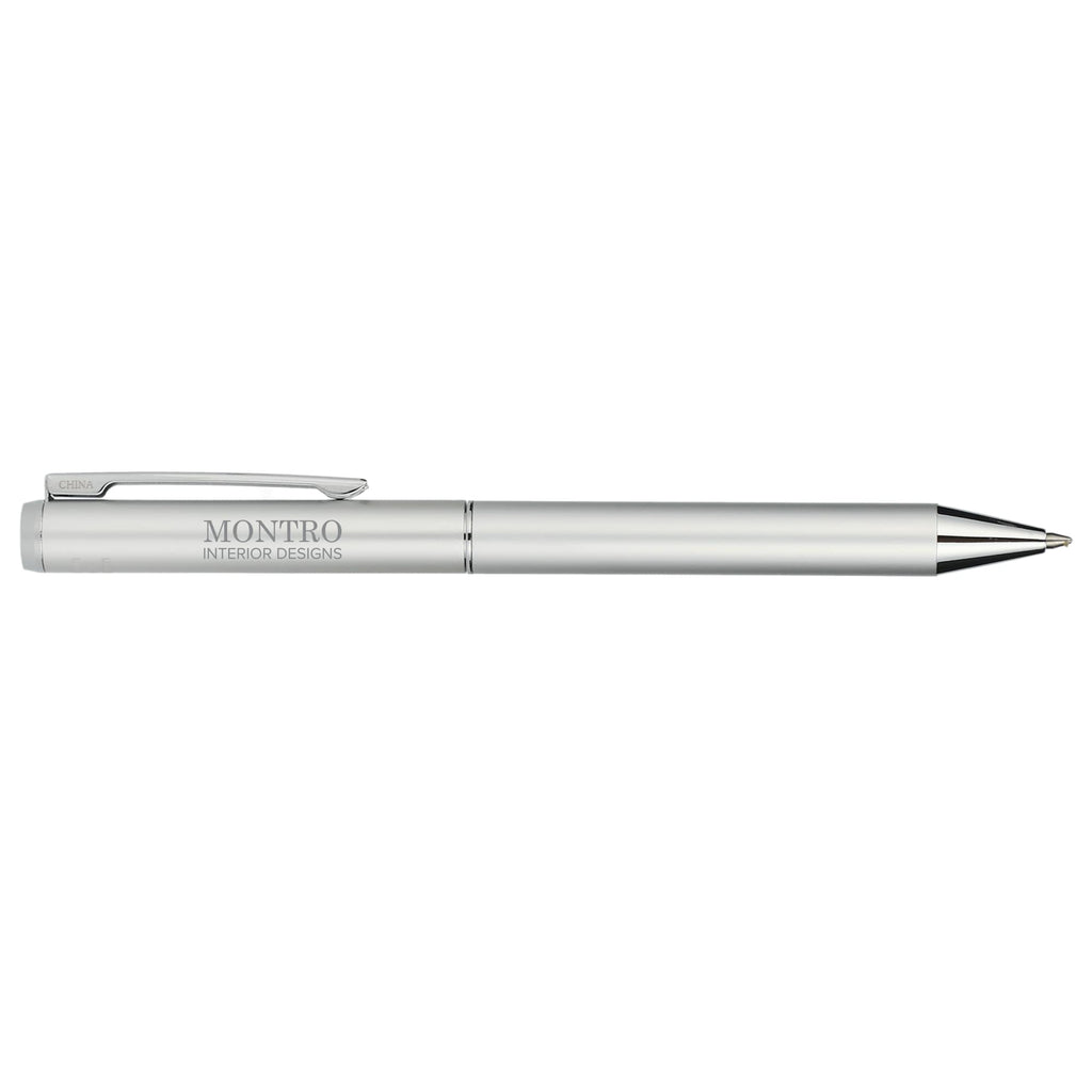 Ultra Gel Pen in 100% Recycled Aluminum - Silver - Right Side