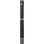 Ultra Gel Rollerball Pen in Recycled Brass, Gunmetal Trim Laser Engraving - Black - Back