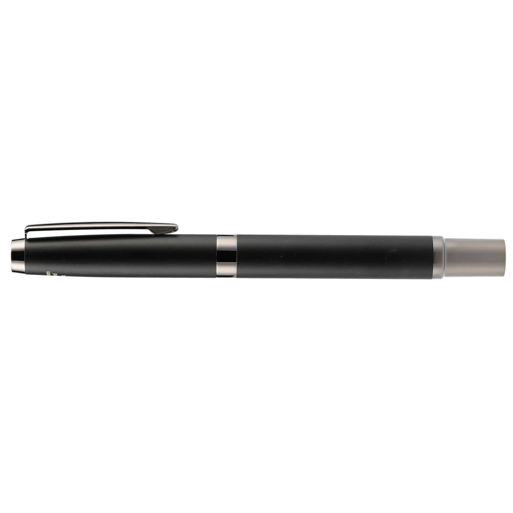 Ultra Gel Rollerball Pen in Recycled Brass, Gunmetal Trim Laser Engraving - Black - Right Side 2