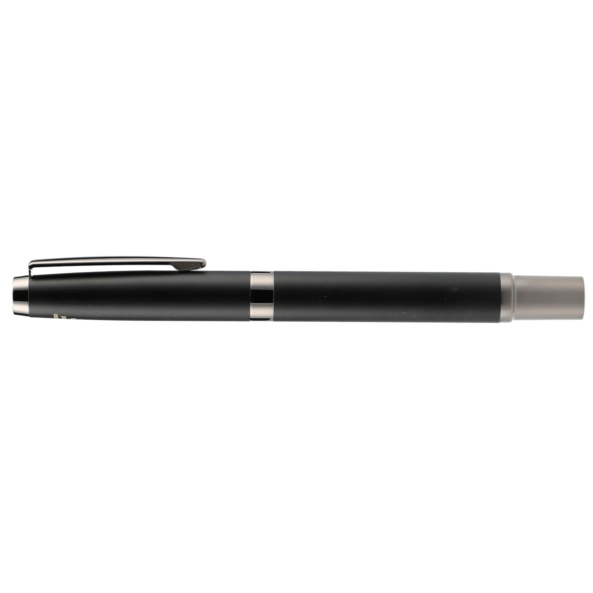 Ultra Gel Rollerball Pen in Recycled Brass, Gunmetal Trim Laser Engraving - Black - Right Side 2
