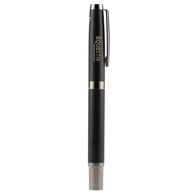 Ultra Gel Rollerball Pen in Recycled Brass, Gunmetal Trim Laser Engraving