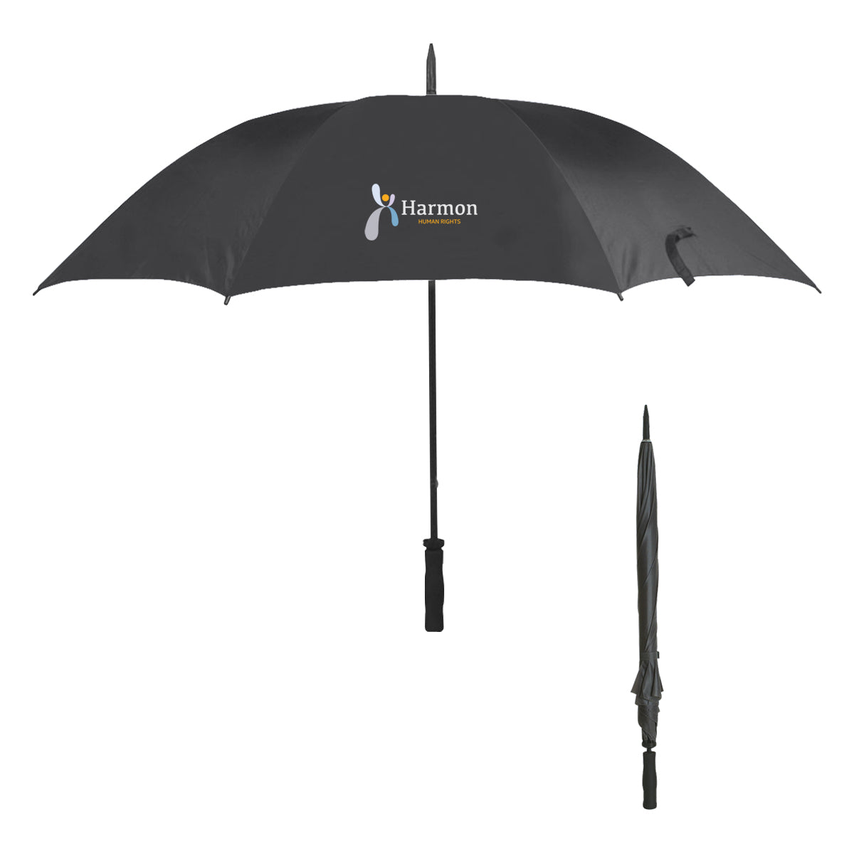 Ultra Lightweight Umbrella, 60 Inch Arc - Black - Colorbrite