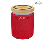 Ultra Sound Speaker and Wireless Charger - Red - Laser Engraving