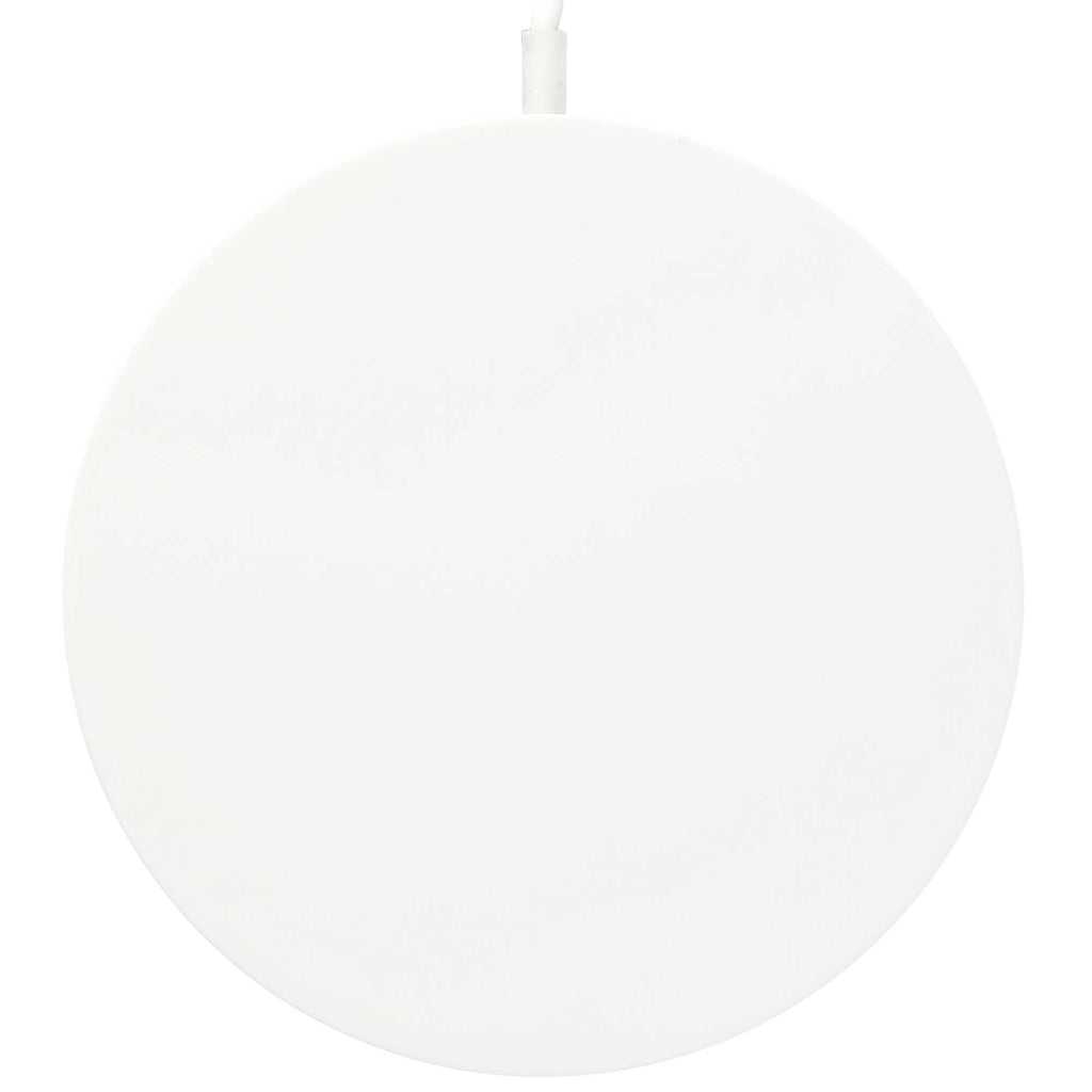 Ultra Thin Plastic Wireless Charging Pad, White Full Color - White - Top 2