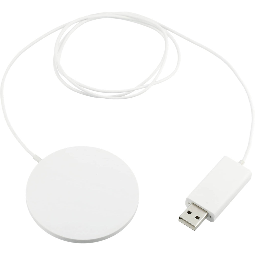 Ultra Thin Plastic Wireless Charging Pad, White Full Color - White - Usb 2