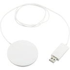 Ultra Thin Plastic Wireless Charging Pad, White Full Color - White - Usb 2