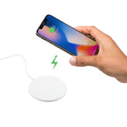 Ultra Thin Plastic Wireless Charging Pad, White Full Color - White - Wireless Charging 2
