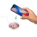 Ultra Thin Plastic Wireless Charging Pad, White Full Color - White - Wireless Charging