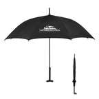 Umbrella with a Prop Stand, 46 Inch Arc - Black - Silk Screen