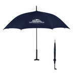 Umbrella with a Prop Stand, 46 Inch Arc - Navy - Silk Screen