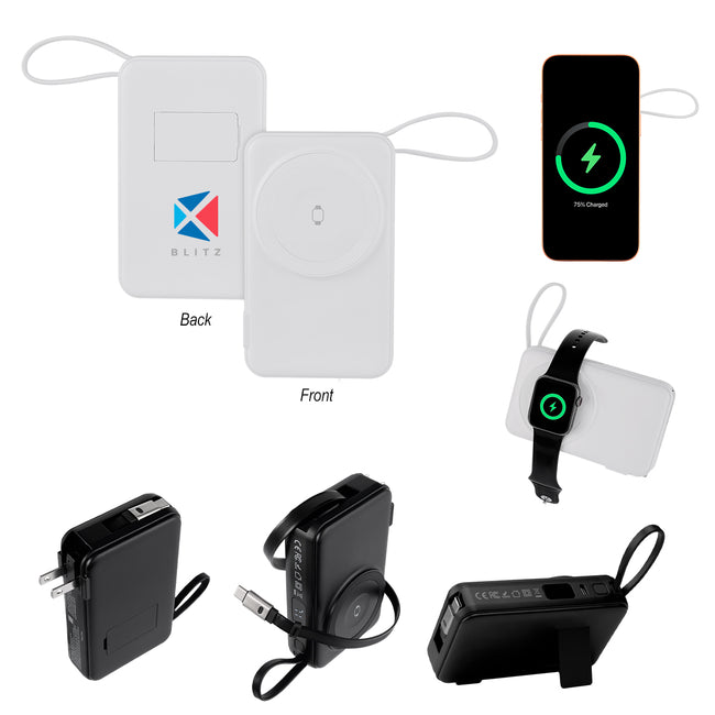 Universal Five-Way Charger and Power Bank, 10,000 mAh